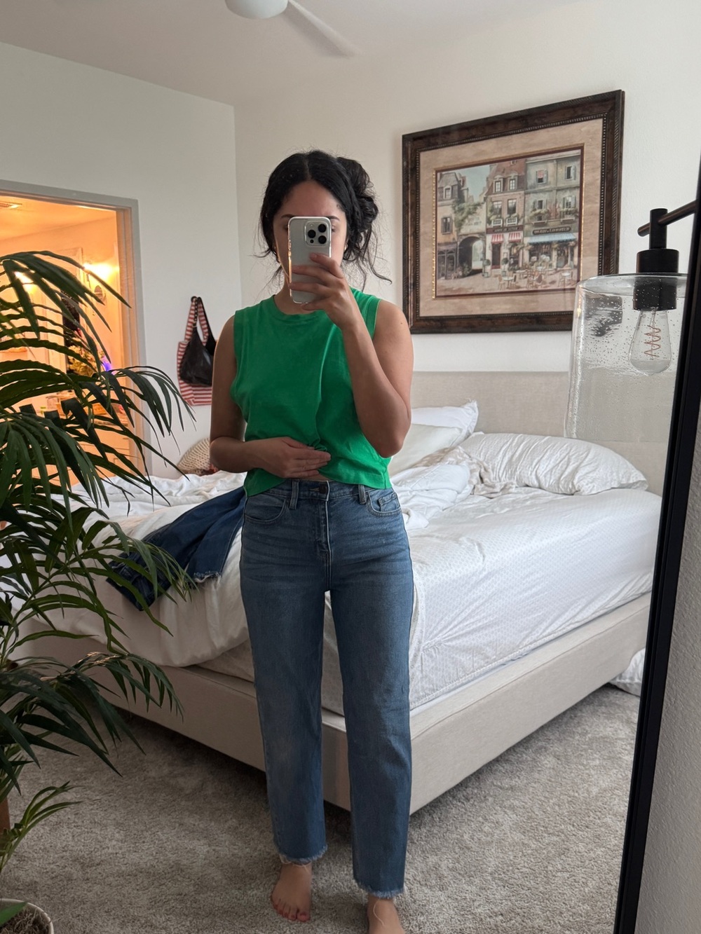 Cotton Fashion Nova High-Rise Straight Jeans in Blue Wash